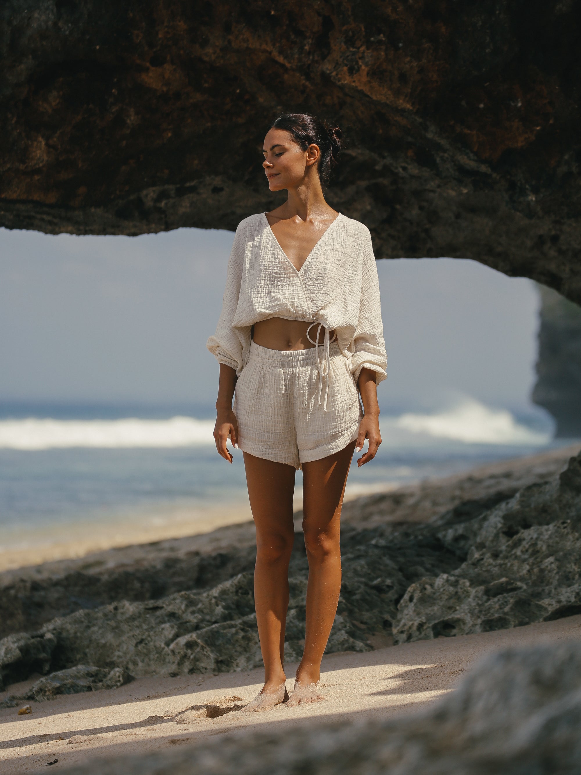 Echo Boy Short - Gold Stripes - elizabeth + Bern