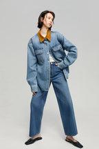 The Cityer Crop Wide Jeans HJ009