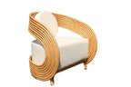 Madrid Rattan Upholstered Arm Chair.
