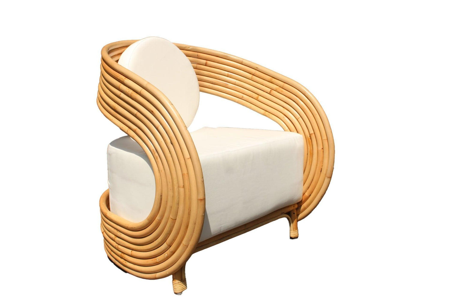 Madrid Rattan Upholstered Arm Chair.