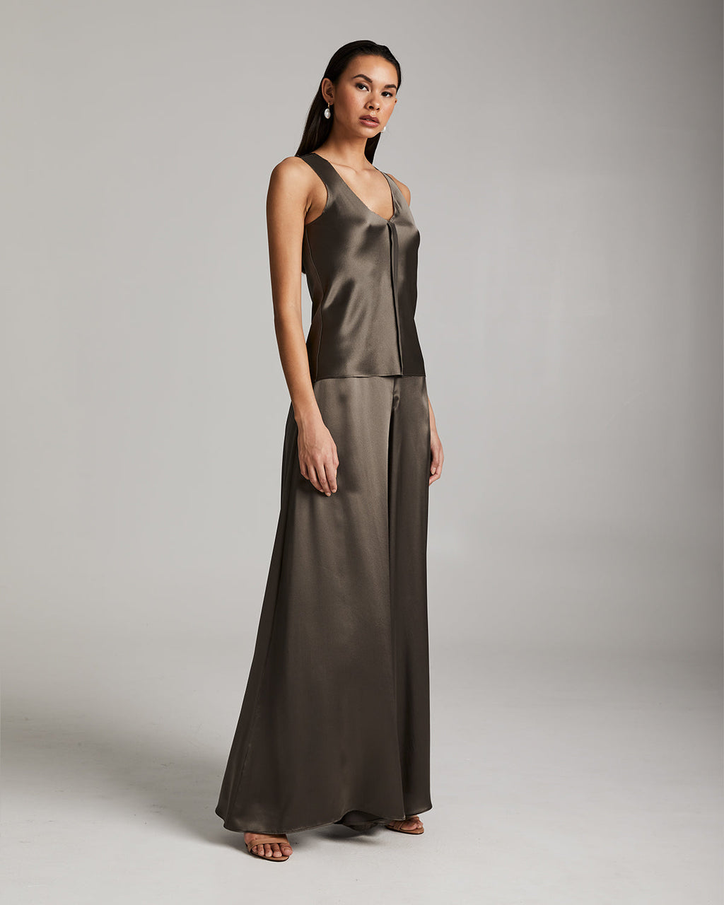 Silk Raw Edge Tank – Minimalist Charmeuse with Artisan Edge Details