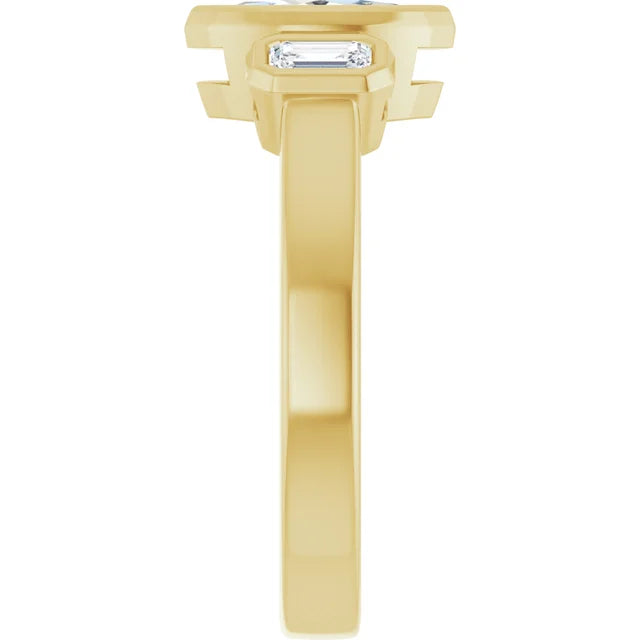 1 ¾ctw Oval Cut Luxury Engagement Ring