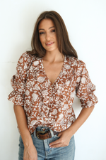 Chloe Shirt in Garden Roots.
