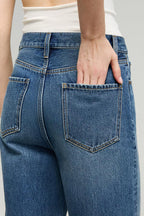 The Cityer Crop Wide Jeans HJ009