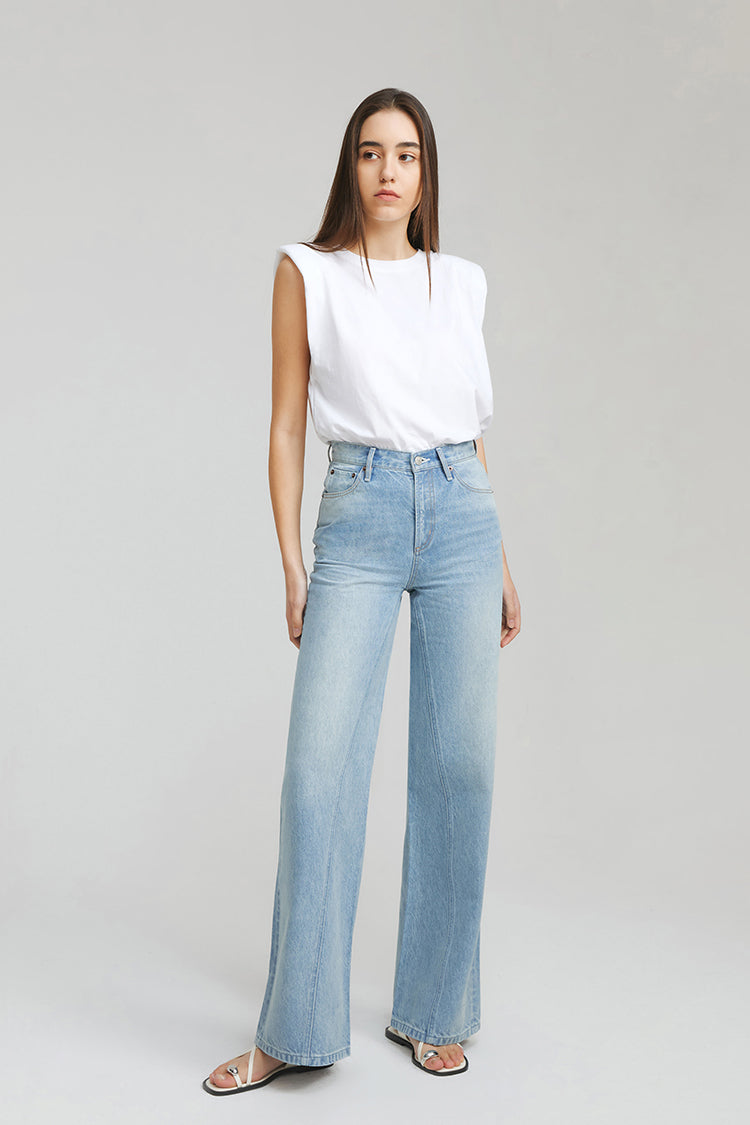 Angeles High Rise Baggy Jeans HJ103