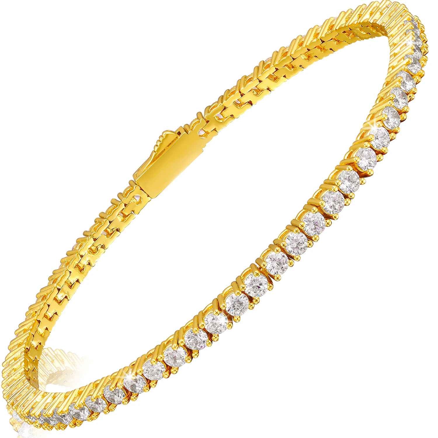 Célestin Lévêque Gold Tennis Bracelet 2.5mm / Sterling Silver 925
