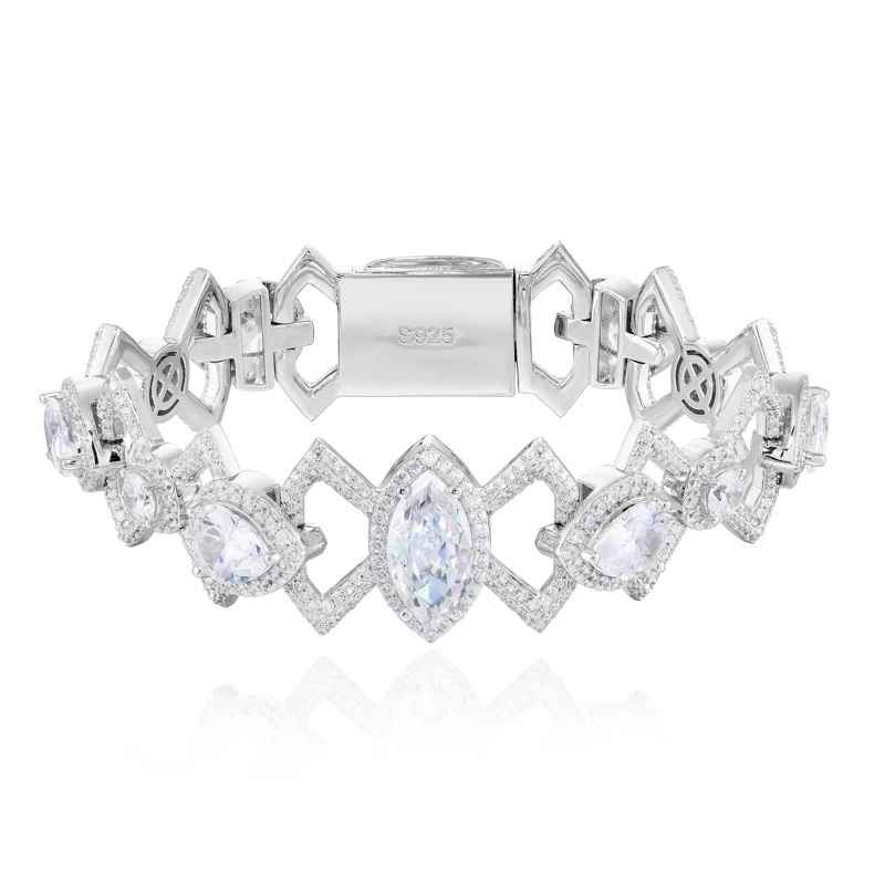 GC Éclat Link Bracelet | 925 Silver VVS Moissanite