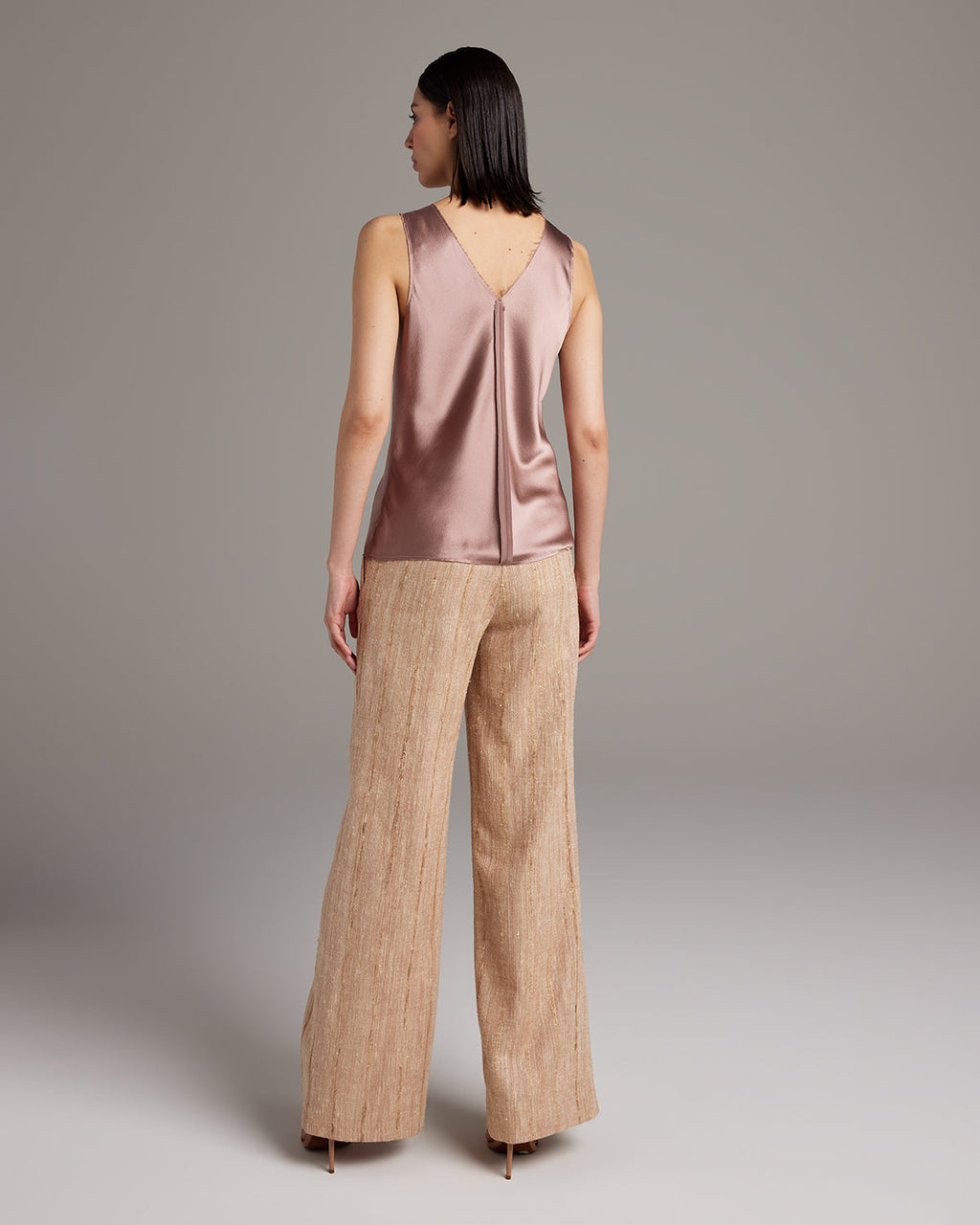 Silk Raw Edge Tank – Minimalist Charmeuse with Artisan Edge Details