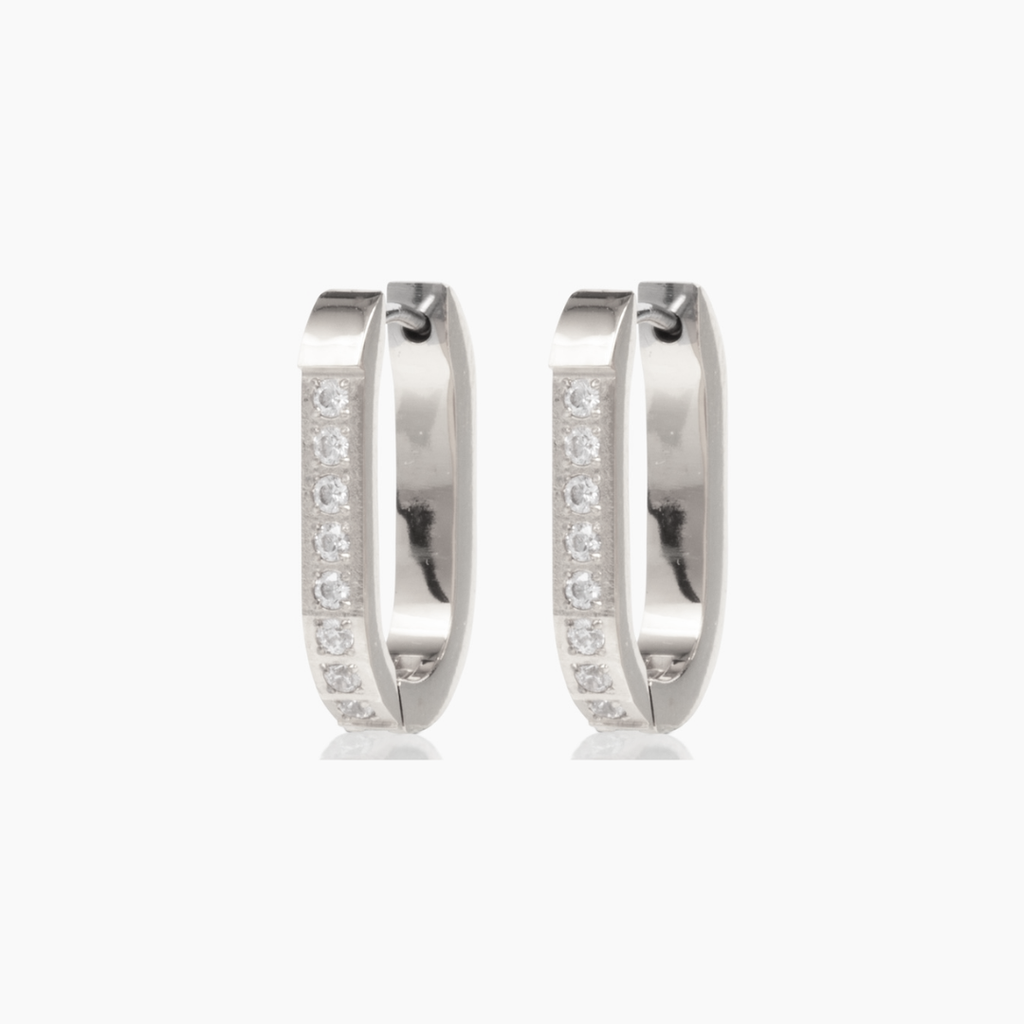 Pavé Trendsetter Hoop Earrings