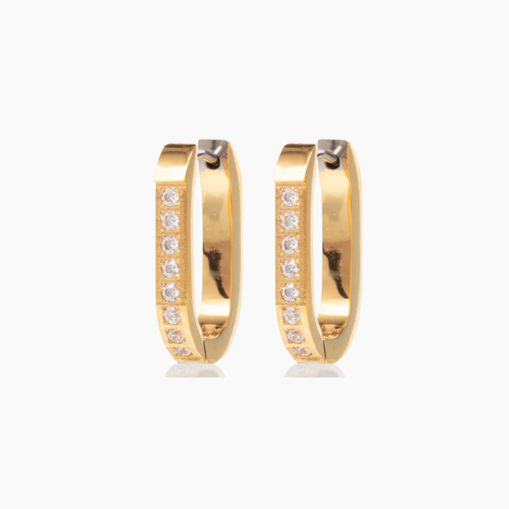 Pavé Trendsetter Hoop Earrings