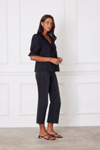 Chloe Shirt in Black Solid
