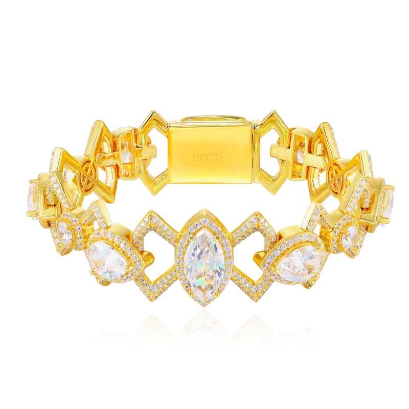 GC Éclat Link Bracelet | 925 Silver VVS Moissanite