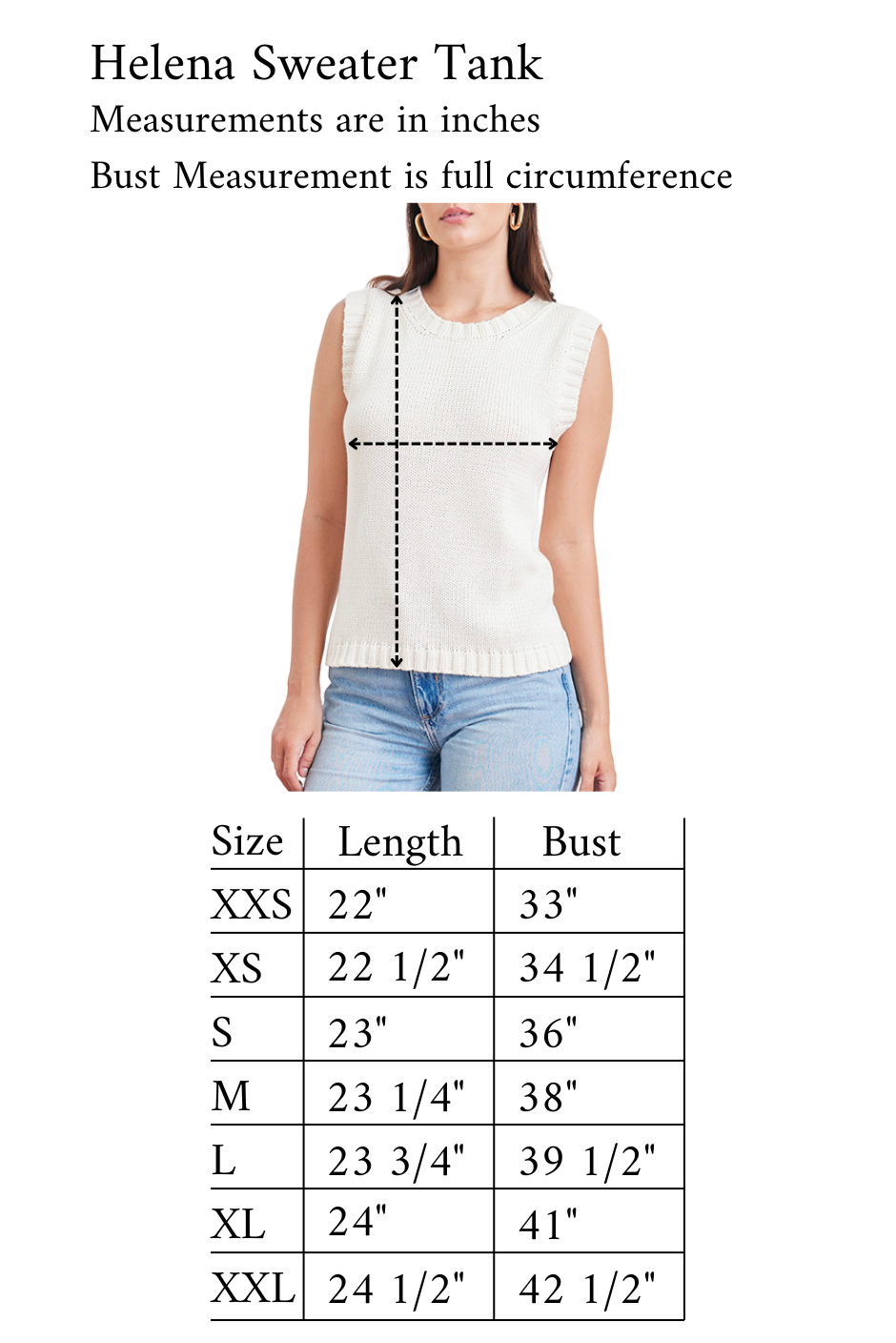 Helena Sweater Tank.