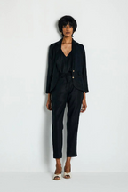 Hemp Three Piece Set in Black