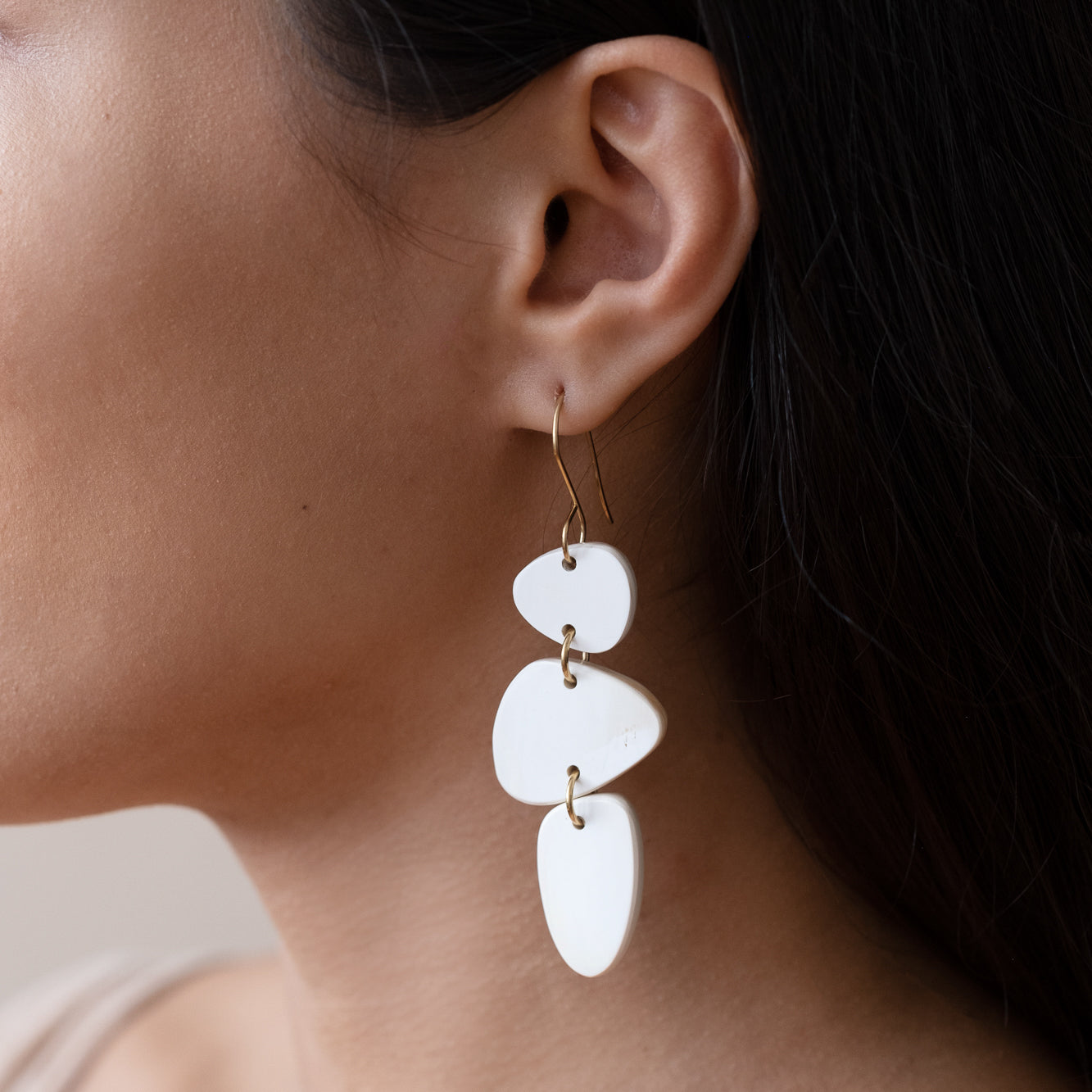 Stacked Stone Earrings