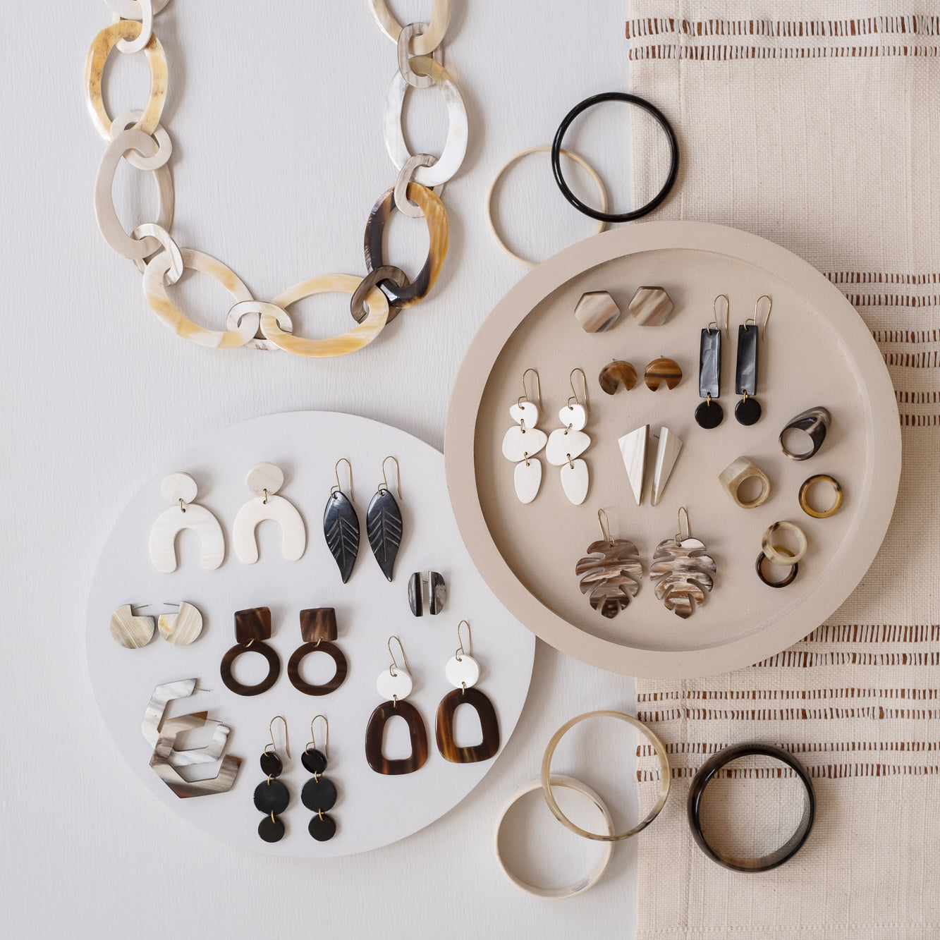 Open Oblong Earrings