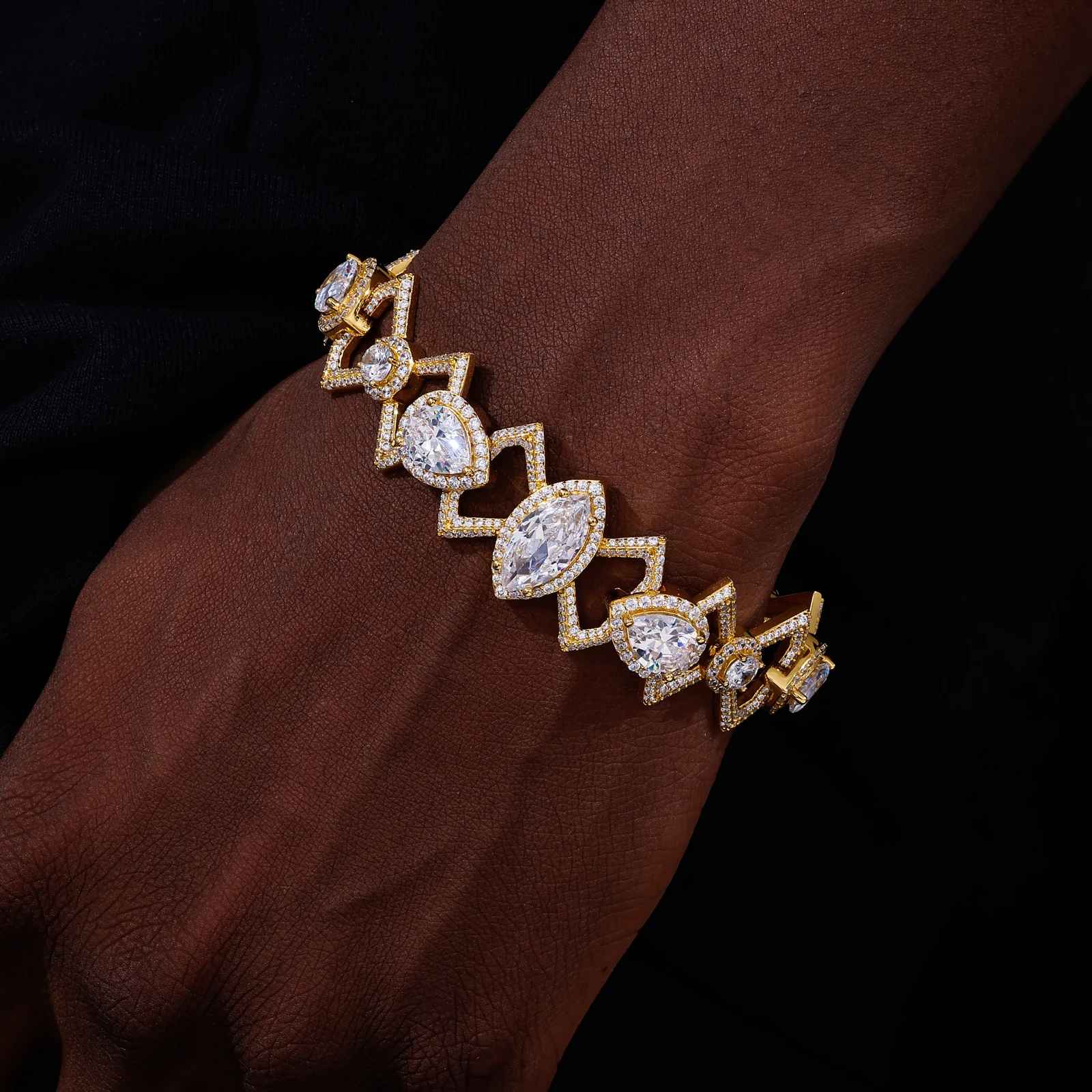 GC Éclat Link Bracelet | 925 Silver VVS Moissanite