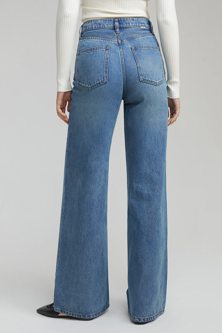 Angeles High Rise Baggy Jeans HJ103