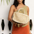 Clipa (Small) Raffia Beach Tote Bag