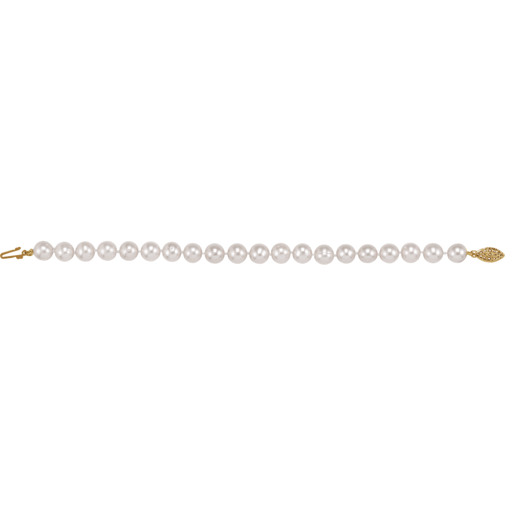 14K Gold Filled Cultured Freshwater Pearl Bracelet