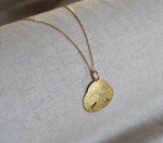 Sand Dollar Necklace - Gold Plated.