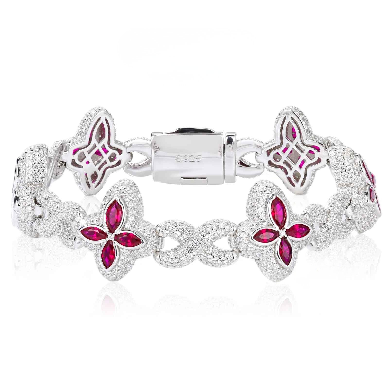 Fleur d’Éternité Moissanite Bracelet Purple