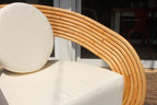 Madrid Rattan Upholstered Arm Chair.