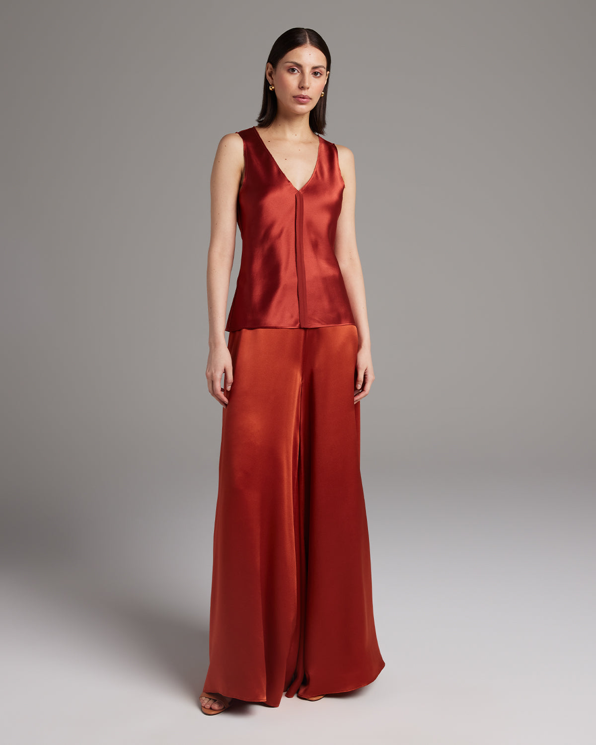 Silk Raw Edge Tank – Minimalist Charmeuse with Artisan Edge Details