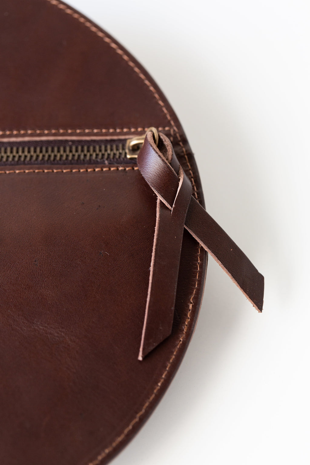 The Pleated Clutch in Walnut