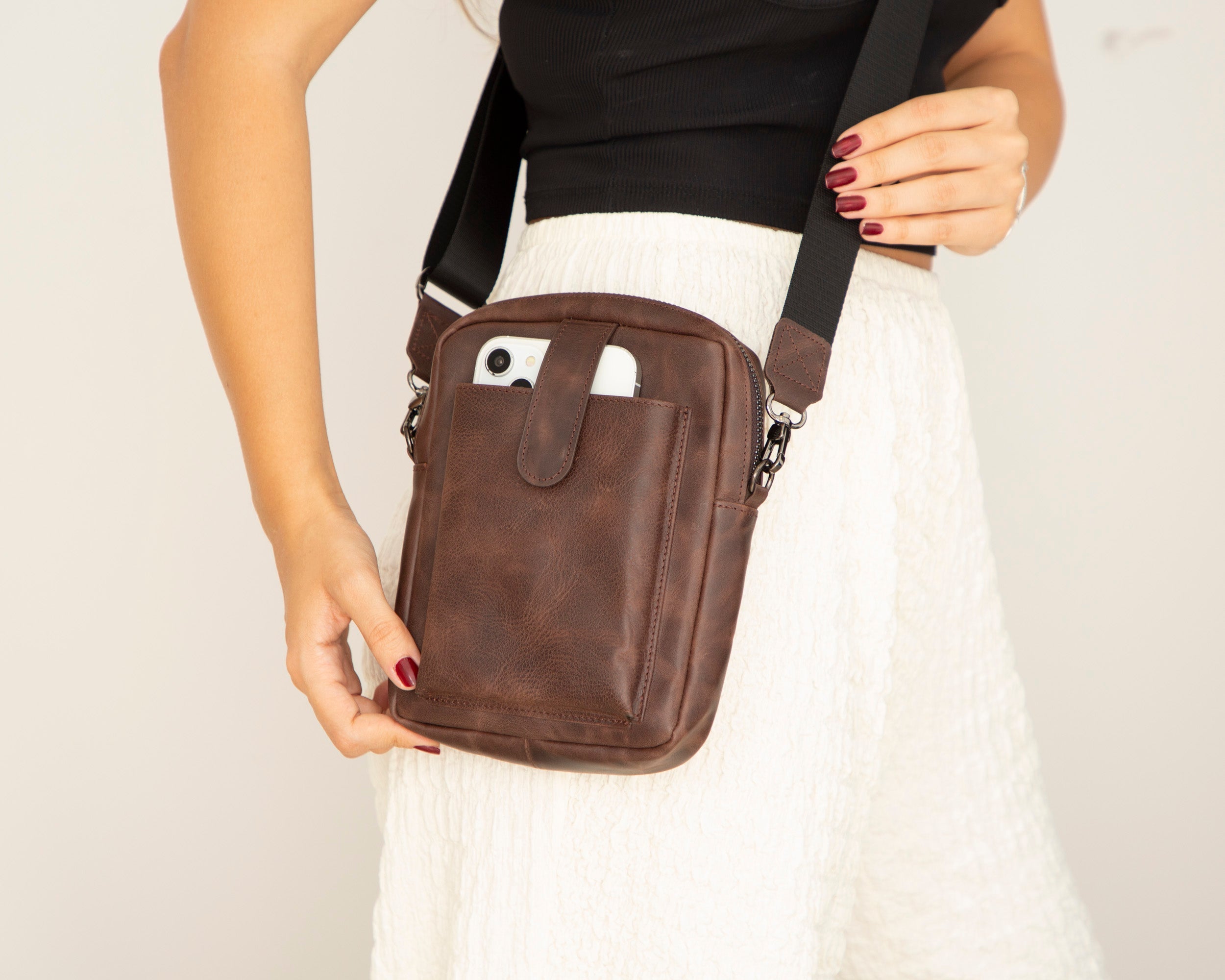 Pisa Leather Crossbody Bag