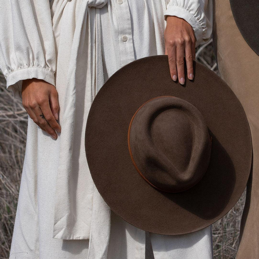 La Vida Wool Rancher Hat - Oak