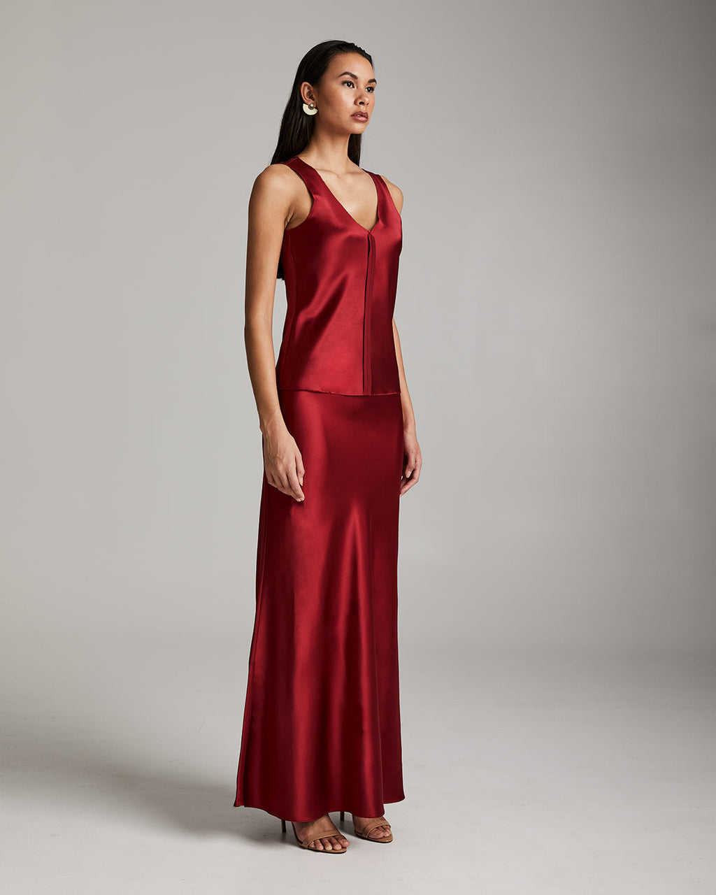 Silk Raw Edge Tank – Minimalist Charmeuse with Artisan Edge Details