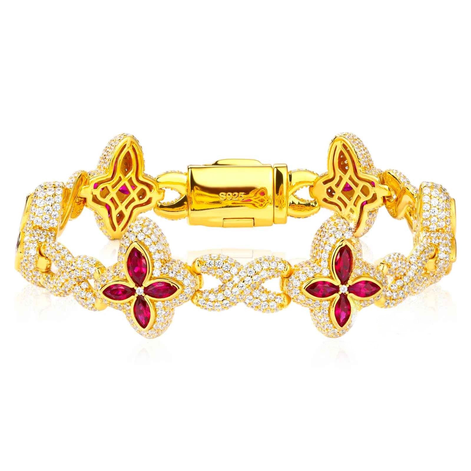 Fleur d’Éternité Moissanite Bracelet Purple