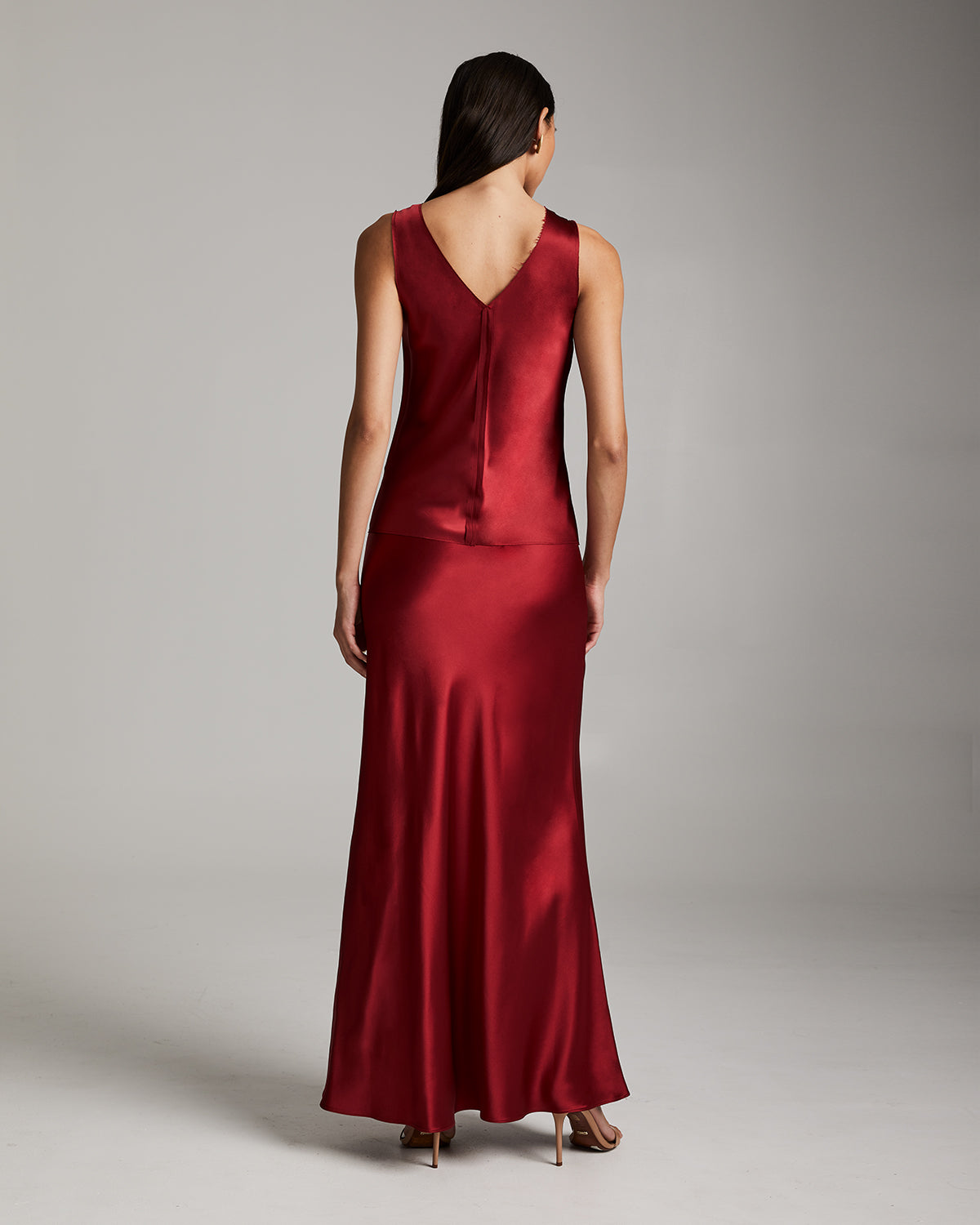 Silk Raw Edge Tank – Minimalist Charmeuse with Artisan Edge Details