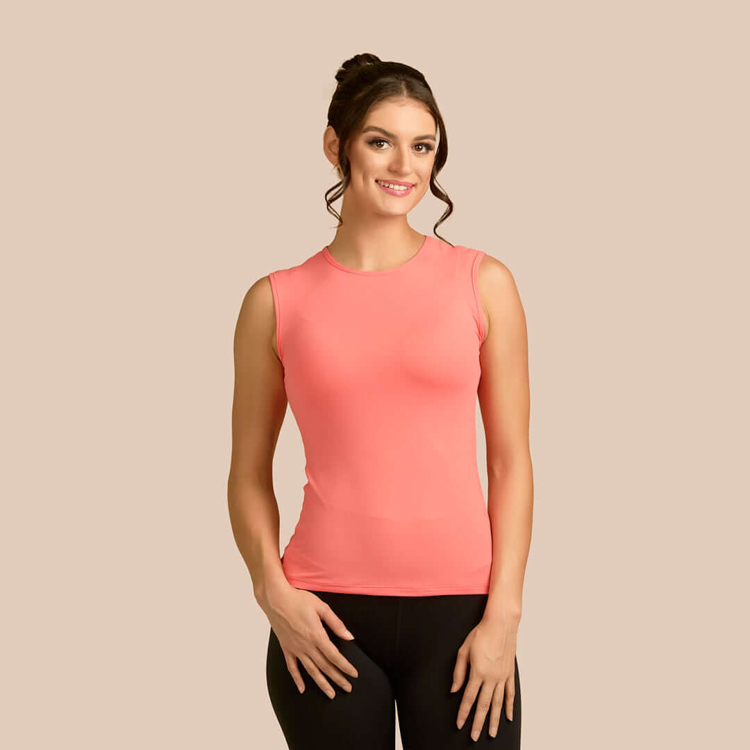 Sleeveless Crew Neck Layering Top
