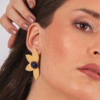 Agata Flower Earrings