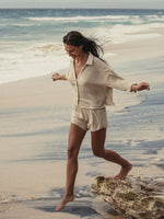 Echo Mini Shirt - Oatmeal - elizabeth + Bern