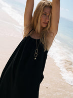 Bliss Flow Maxi Dress - Black The Handloom elizabeth + Bern