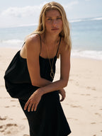 Bliss Flow Maxi Dress - Black The Handloom elizabeth + Bern