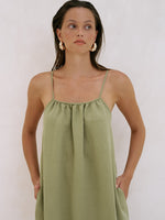 Bliss Flow Maxi Dress - Khaki Green - elizabeth + Bern