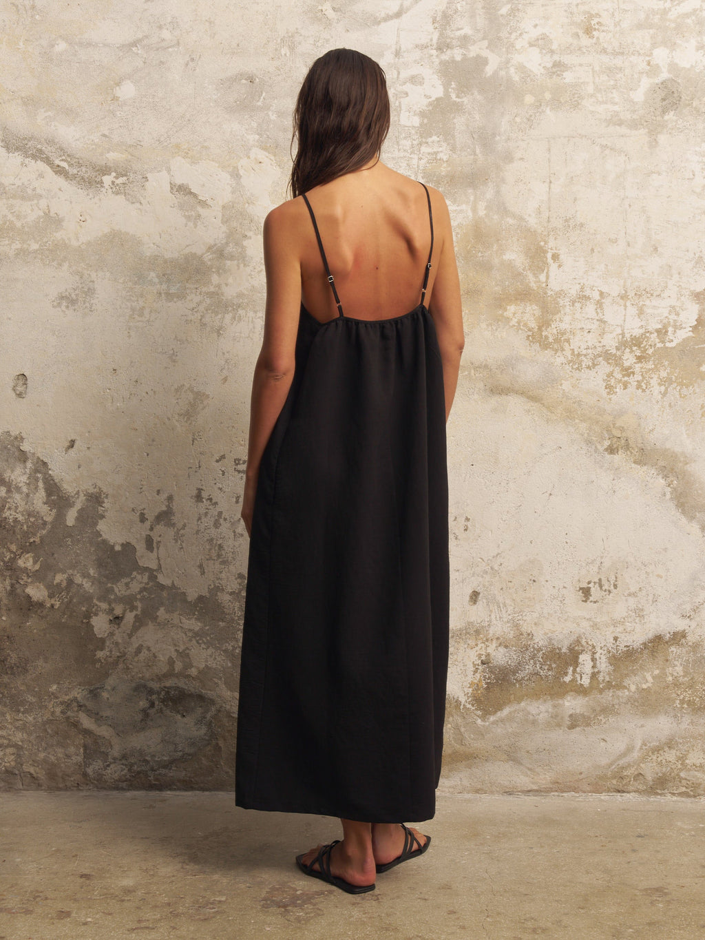 Bliss Flow Maxi Dress - Black The Handloom elizabeth + Bern