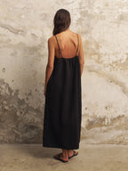 Bliss Flow Maxi Dress - Black The Handloom elizabeth + Bern
