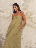 Bliss Flow Maxi Dress - Khaki Green - elizabeth + Bern