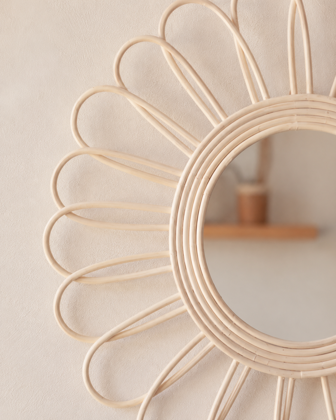 Bloom Rattan Mirror