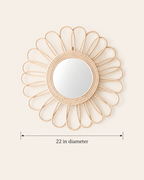 Bloom Rattan Mirror