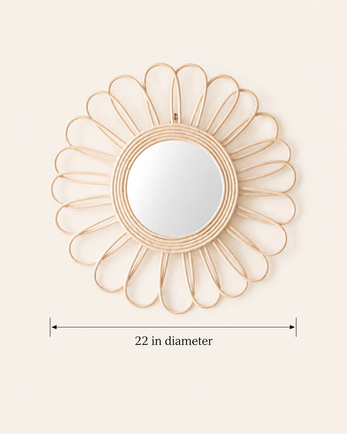 Bloom Rattan Mirror