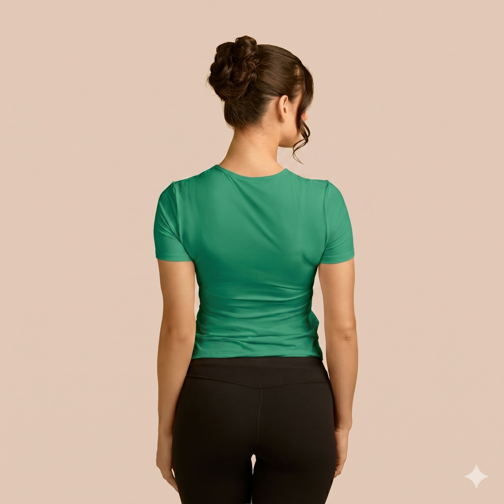 Short Sleeve Crew Neck Layering Top Adea - Everyday Luxury elizabeth + Bern