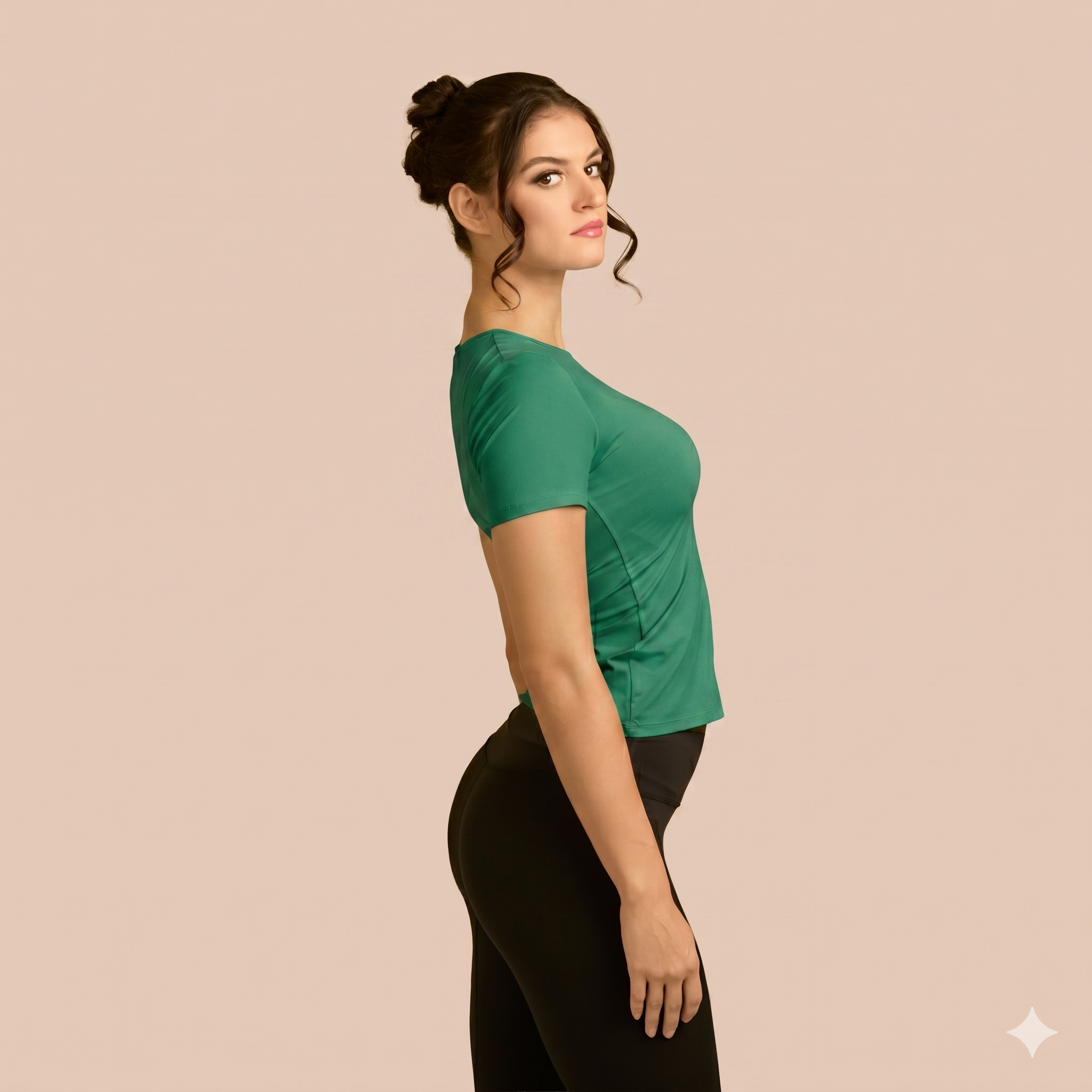 Short Sleeve Crew Neck Layering Top Adea - Everyday Luxury elizabeth + Bern
