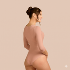 3/4 Sleeve Crew Neck Bodysuit