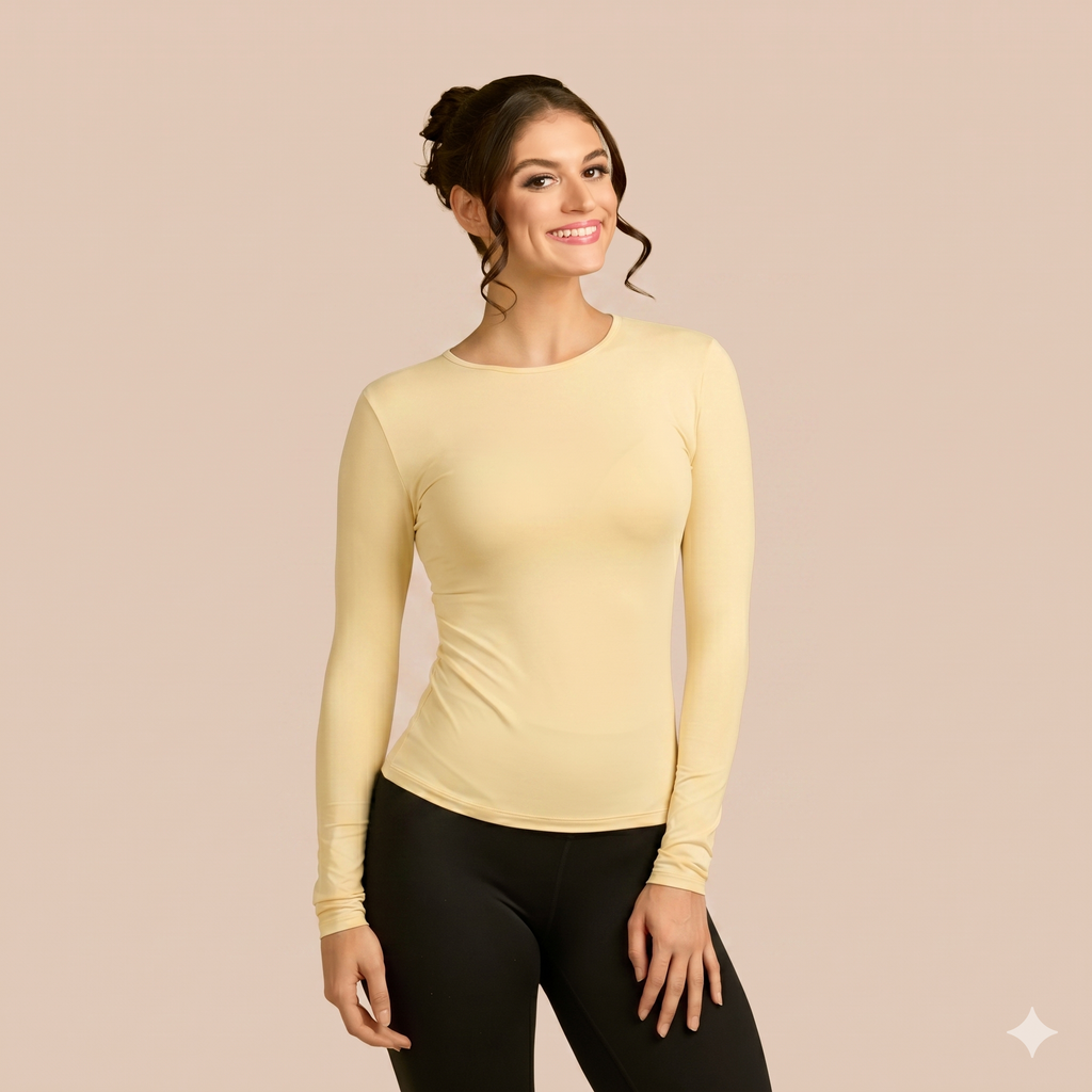 Long Sleeve Crew Neck Layering Top